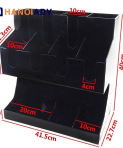 Kệ mica đựng cốc trà tổng hộp